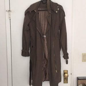 Calvin Klein Trench Coat with Hood